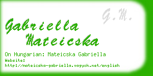 gabriella mateicska business card